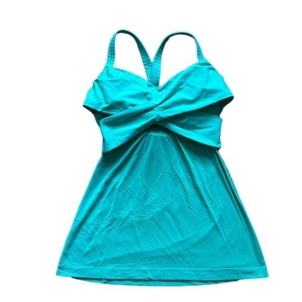 LULULEMON WRAP-IT UP TEAL TANK TOP